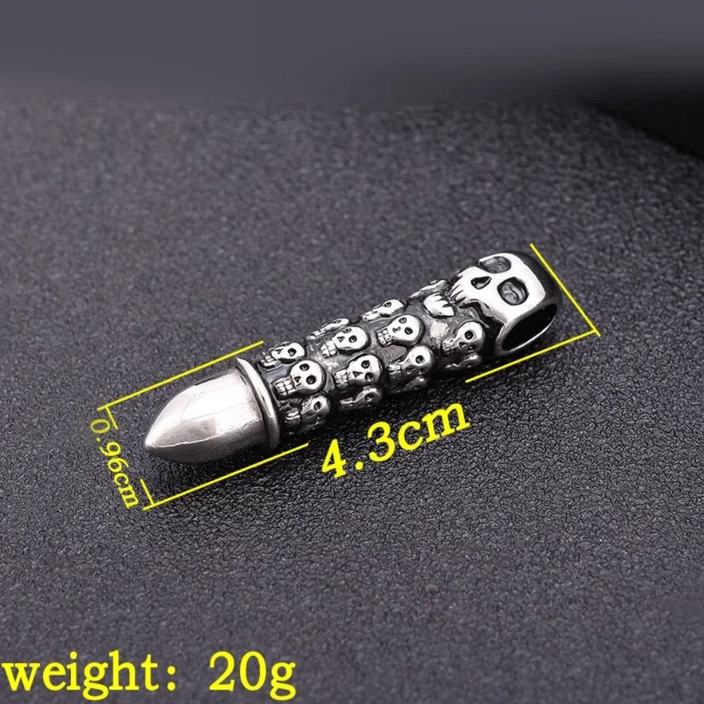 ❤️Fashionable Domineering Trendy Skull Bullet Necklace for women/men, N90201P209